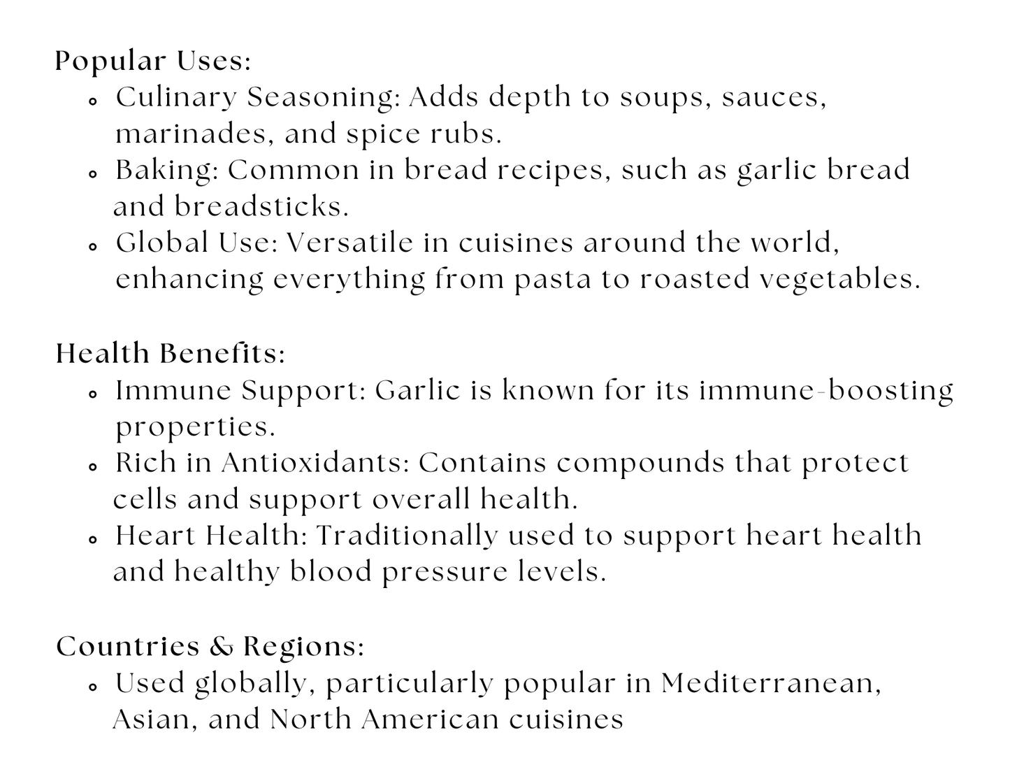 Garlic Powder