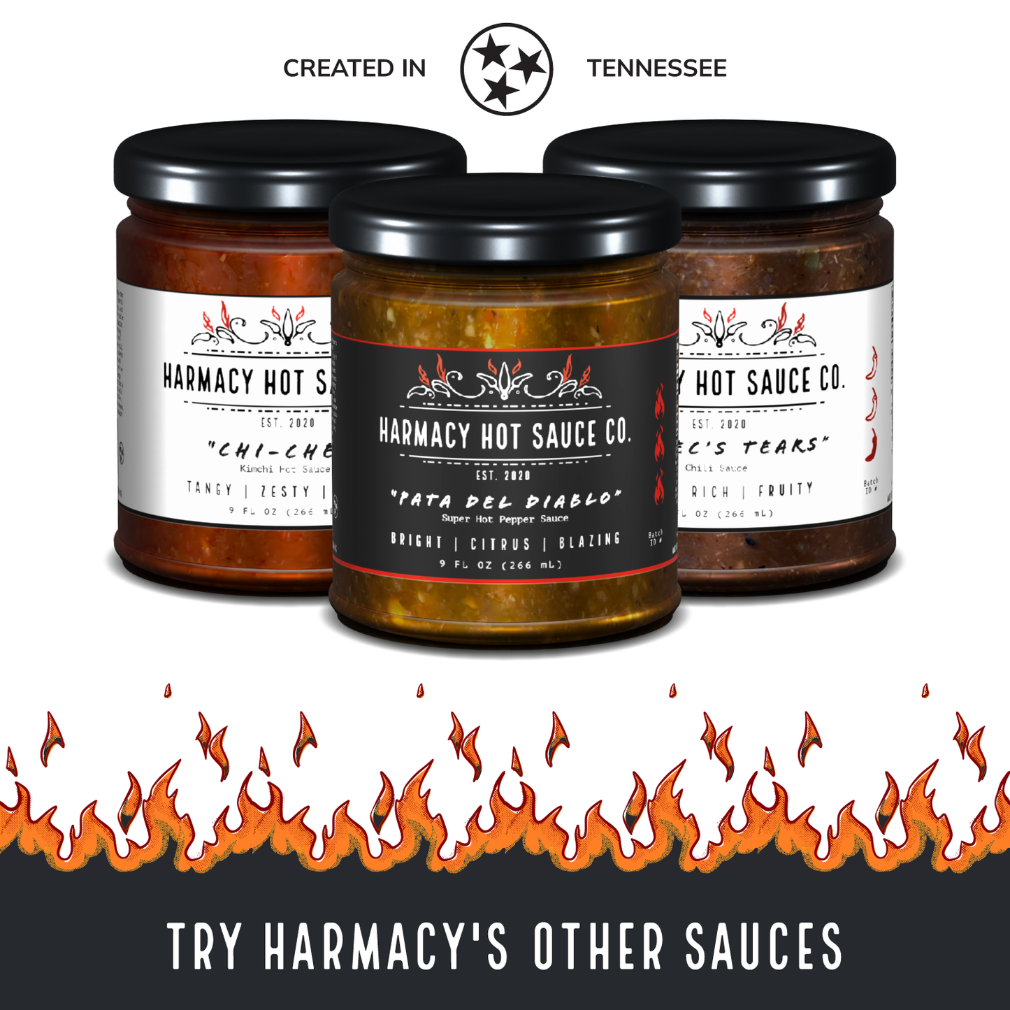 Best Sellers Hot Sauce Variety Pack – 3 Artisan Sauces