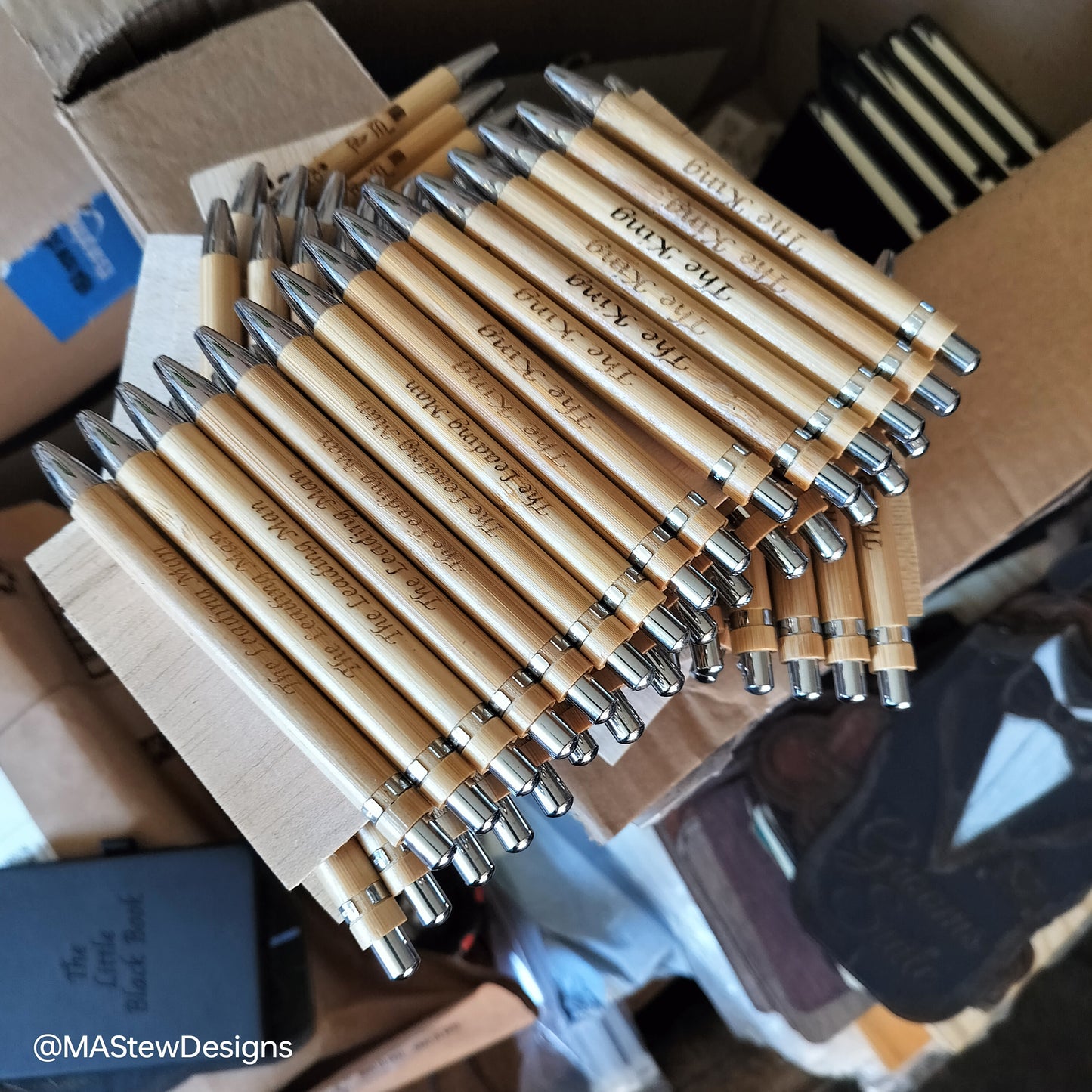 Custom Engraved Bamboo Pens | Personalized with Name, Business & More