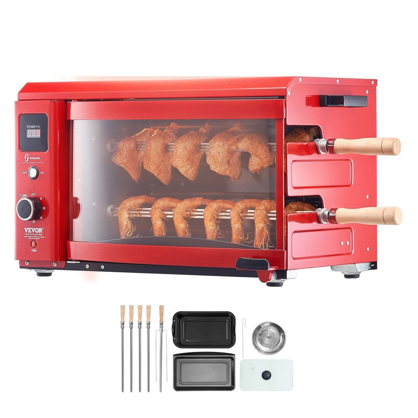 Electric Shawarma & Gyro Rotisserie Grill Machine | Stainless Steel