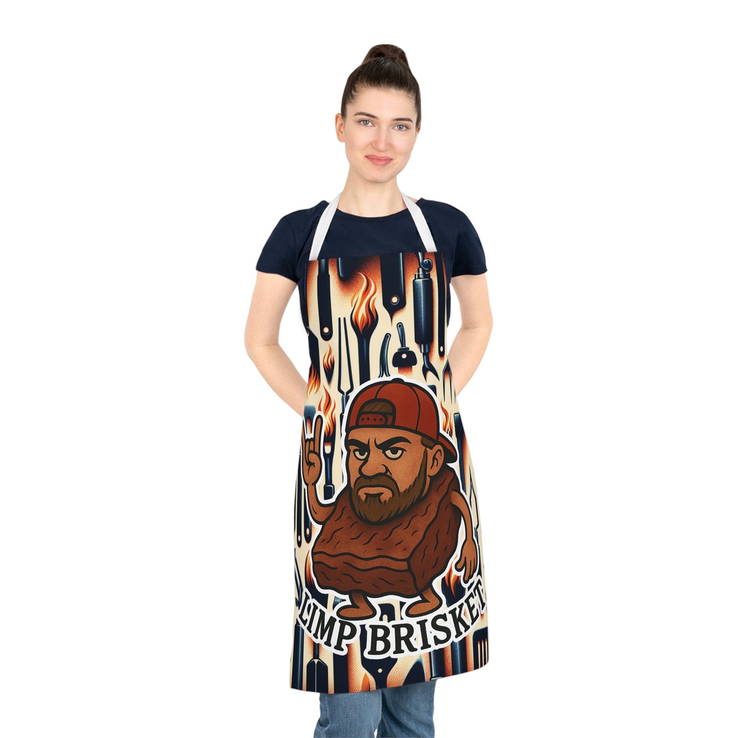 Funny BBQ Chef Apron – Grill Gift for Men & Dad