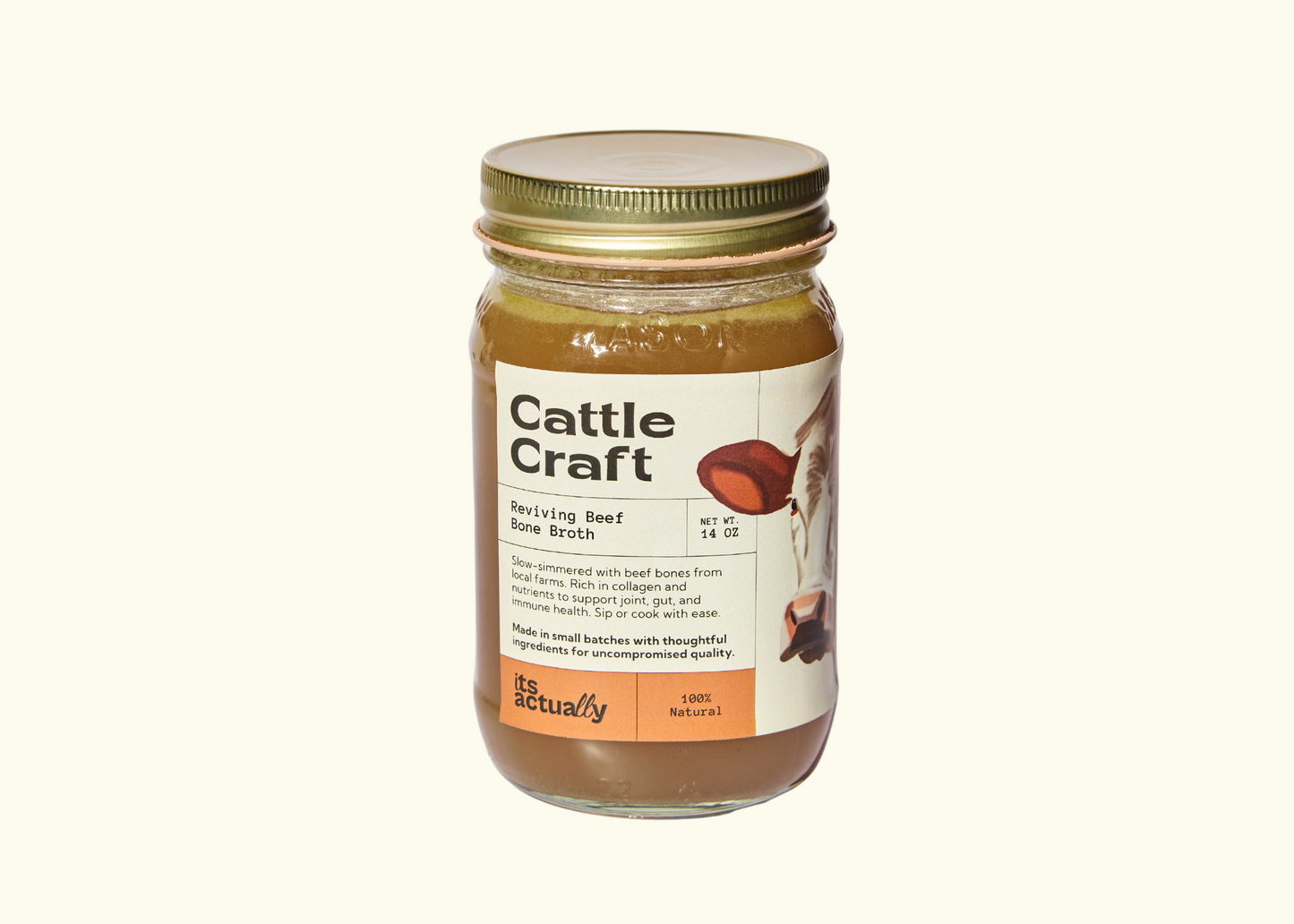 Reviving Halal Beef Bone Broth – 14oz | Its Actually Co.