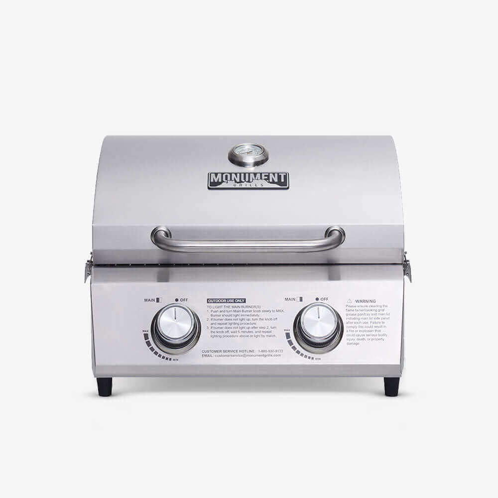 Monument Grills 13742 – Stainless Tabletop Propane Gas Grill