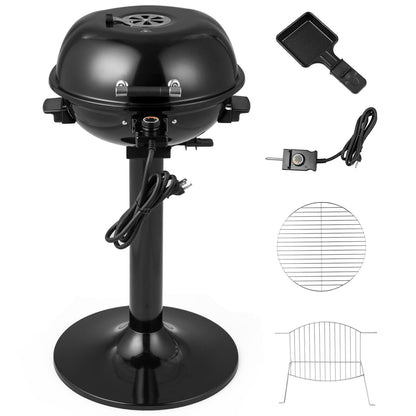 1600W Electric BBQ Grill with Removable Non-Stick Warming Rack – Indoor & Outdoor