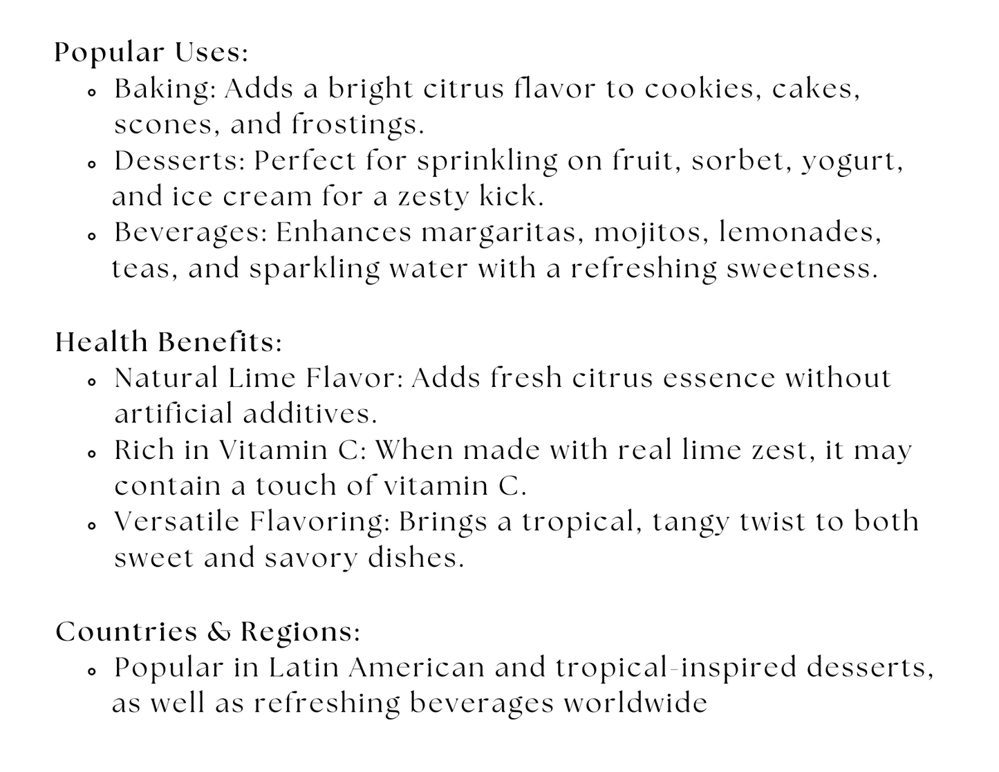 Lime Sugar