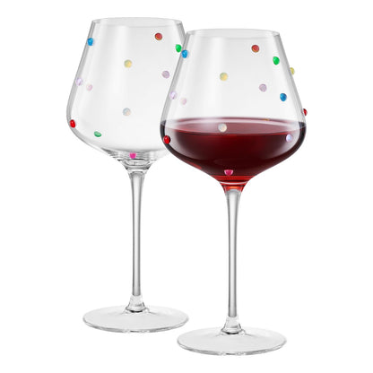 Khen Confetti Stemmed Wine - Set of 2