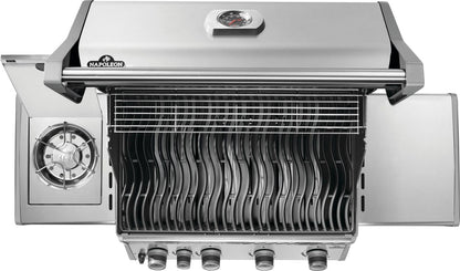 Napoleon Rogue 525 Propane Gas Grill with Range Side Burner, Stainless Steel, Durable 5-Burner Grilling Experience