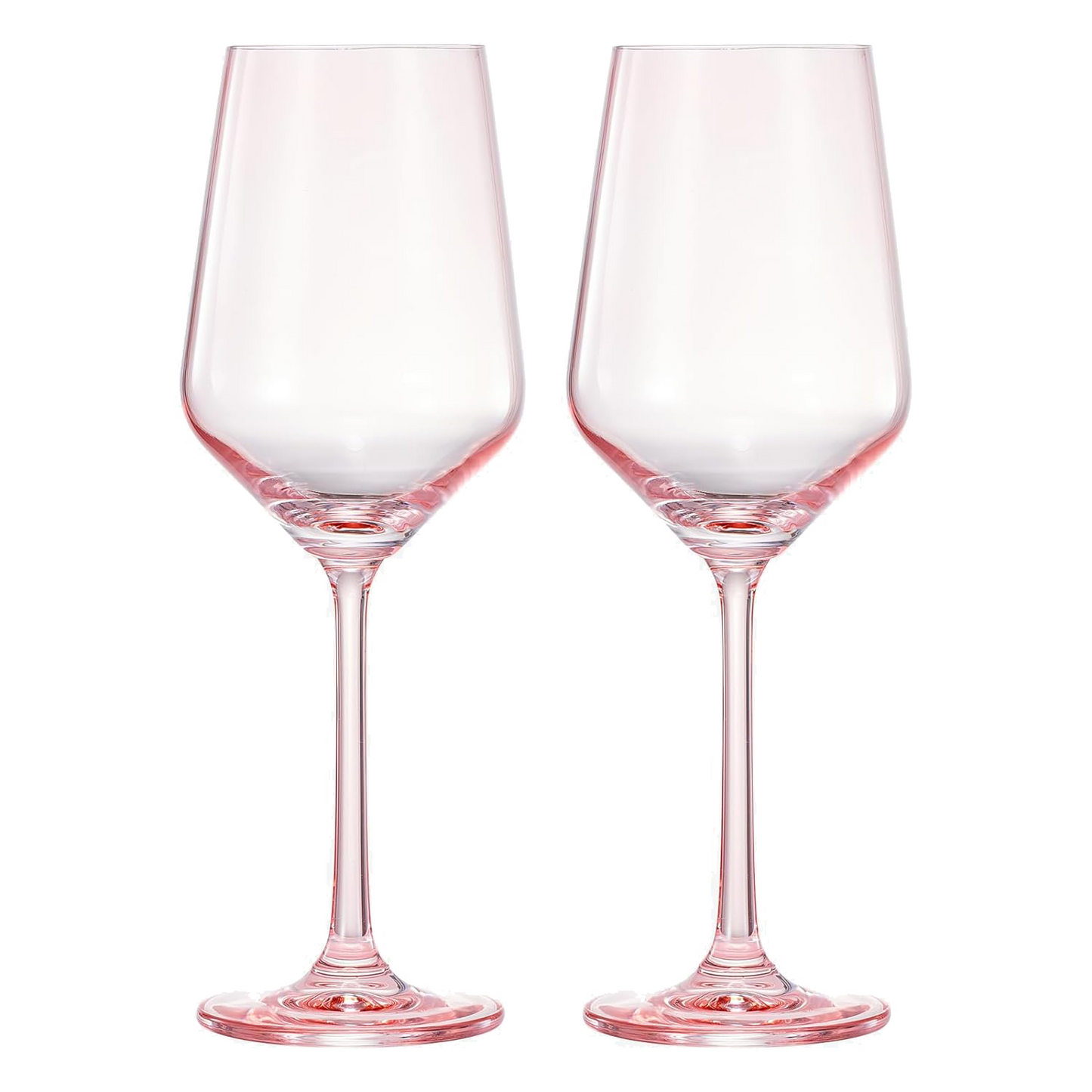 Monet Stemmed Wine Glassware, Magenta, Set of 2