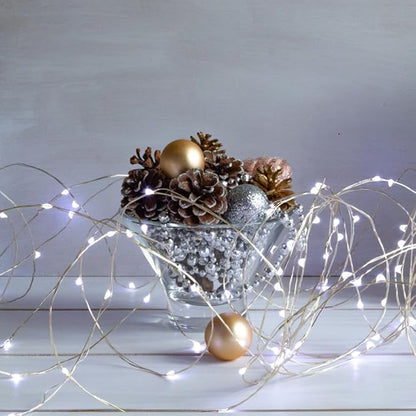Fairy Lights Plug in,200FT 600 LEDs Waterproof String Lights,LED Lights Stirp with Remote 8 Modes for Indoor Outdoor Christmas Wedding Birthday Patio Garden Decoration,Cool White