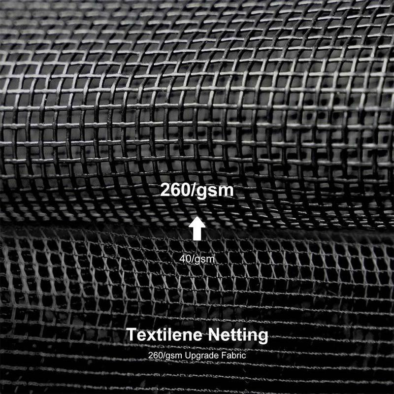 Hardtop gazebo textilene netting mesh panel for mosquito protection and airflow