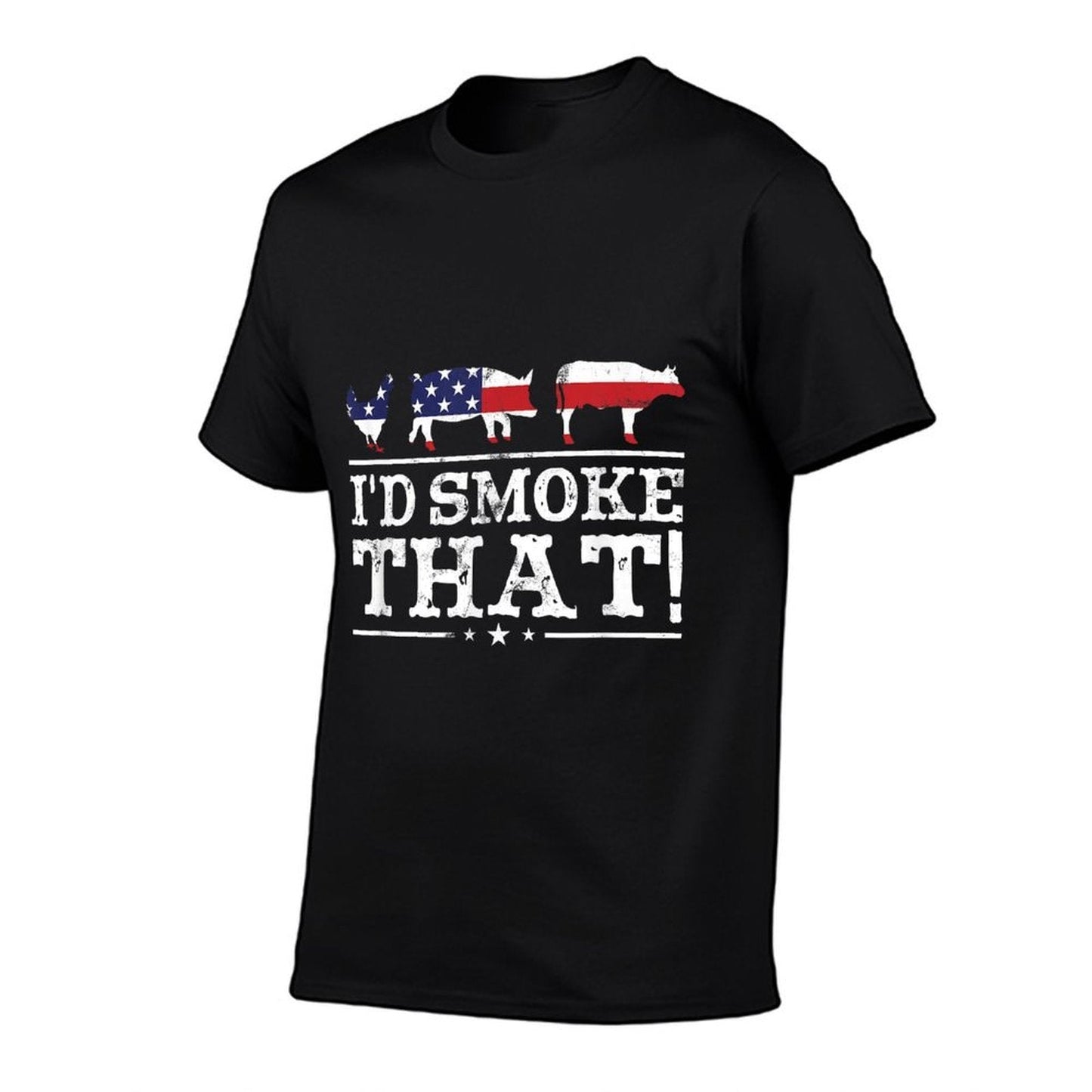 Funny BBQ Pitmaster T-Shirt – I'd Smoke That Meat