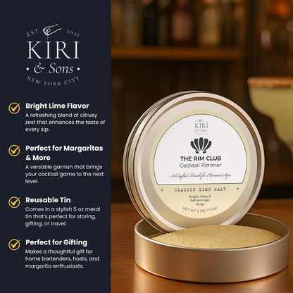 Cocktail Rimmer Salt | Tequila Shots | Classic Lime | 5oz