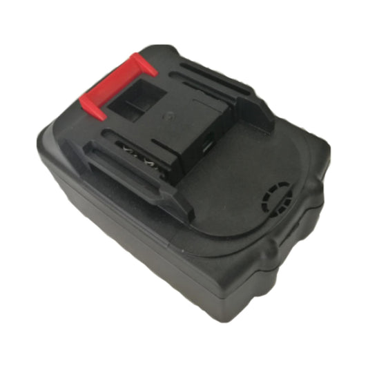 Black 18V vacuum battery pack with red release latch