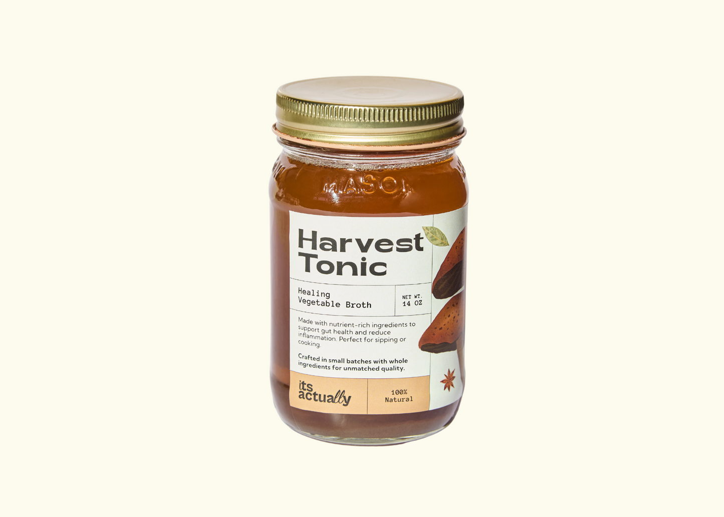 Nourishing Vegetable Broth – 14oz | Its Actually Co.