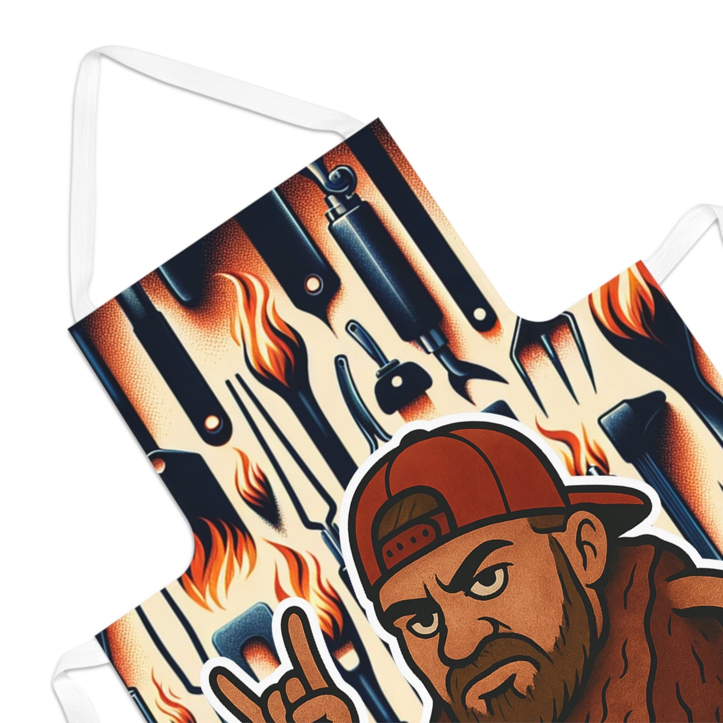 Funny BBQ Chef Apron – Grill Gift for Men & Dad