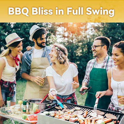 Skewers for Grilling, 17" (6 Pcs) Wooden Handle Double Pronged Stainless Steel Flat Kabob Skewers with Push Bar, Reusable Long Metal Skewer Sticks for Meat Chicken Vegetable, BBQ Accessories