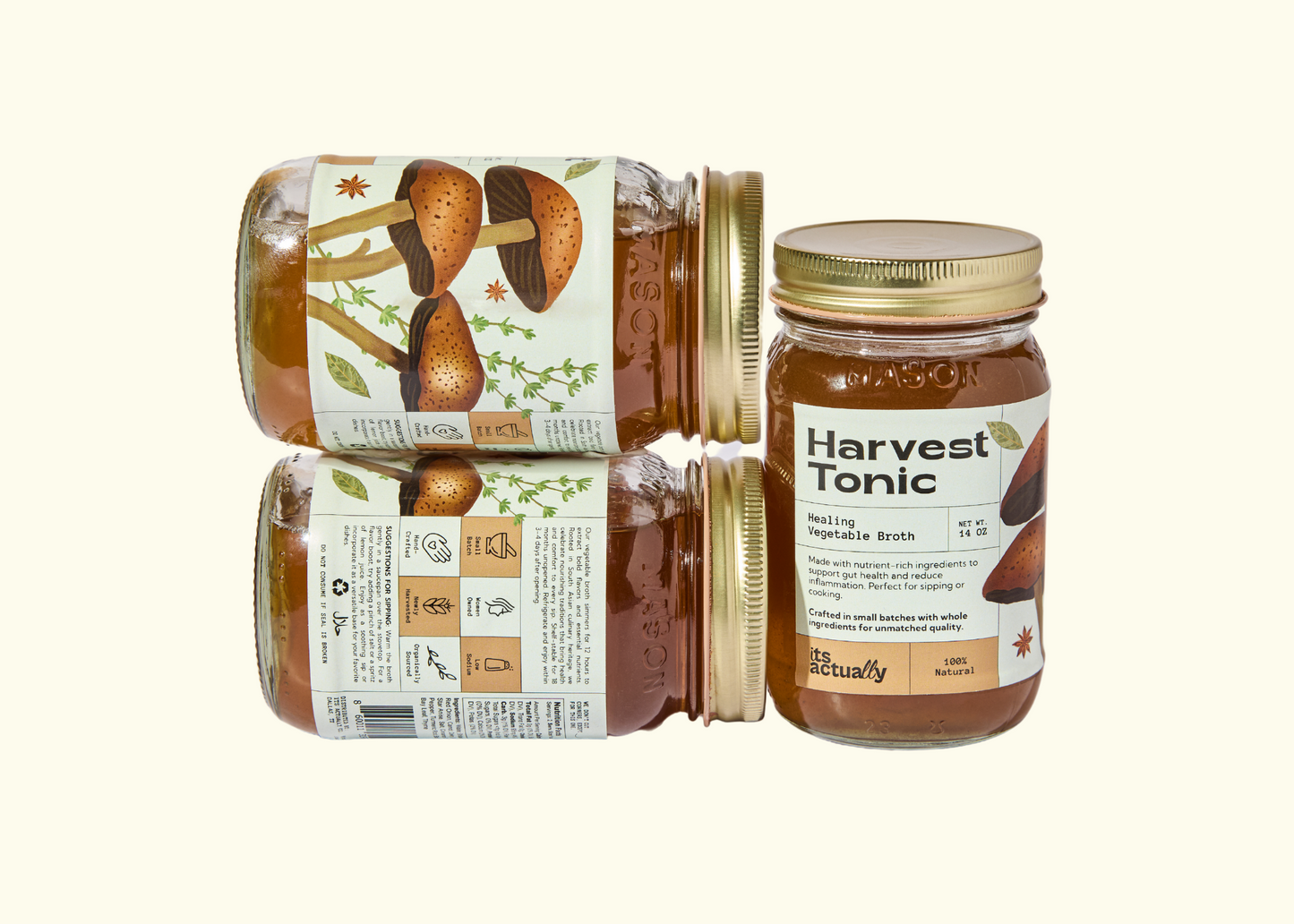 Nourishing Vegetable Broth – 14oz | Its Actually Co.