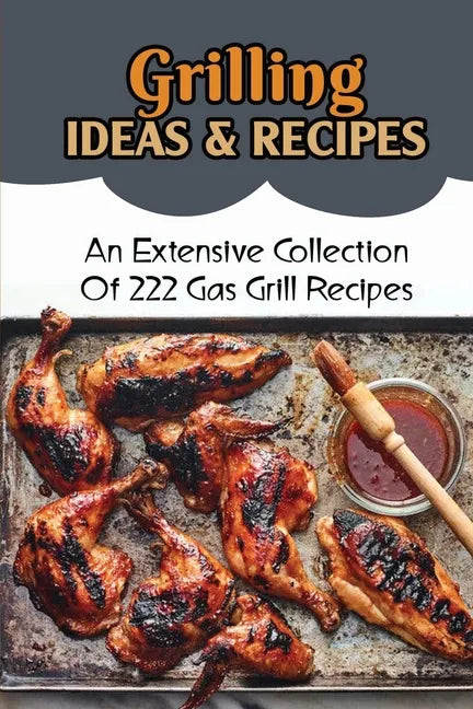 Paperback grilling recipe book cover with ribs and title 'Grilling Ideas & Recipes'