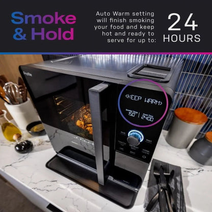 Profile Wood Pellet Food Smoker with Active Smoke Filtration