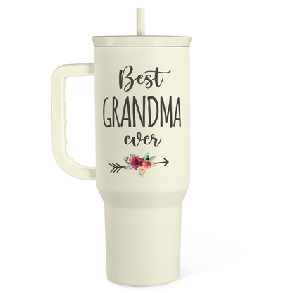 Beige Grandma Slidemate | Slider Tumbler with Handle 40oz