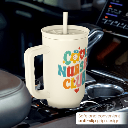 Beige Nurse Slidemate | Slider Tumbler with Handle 40oz