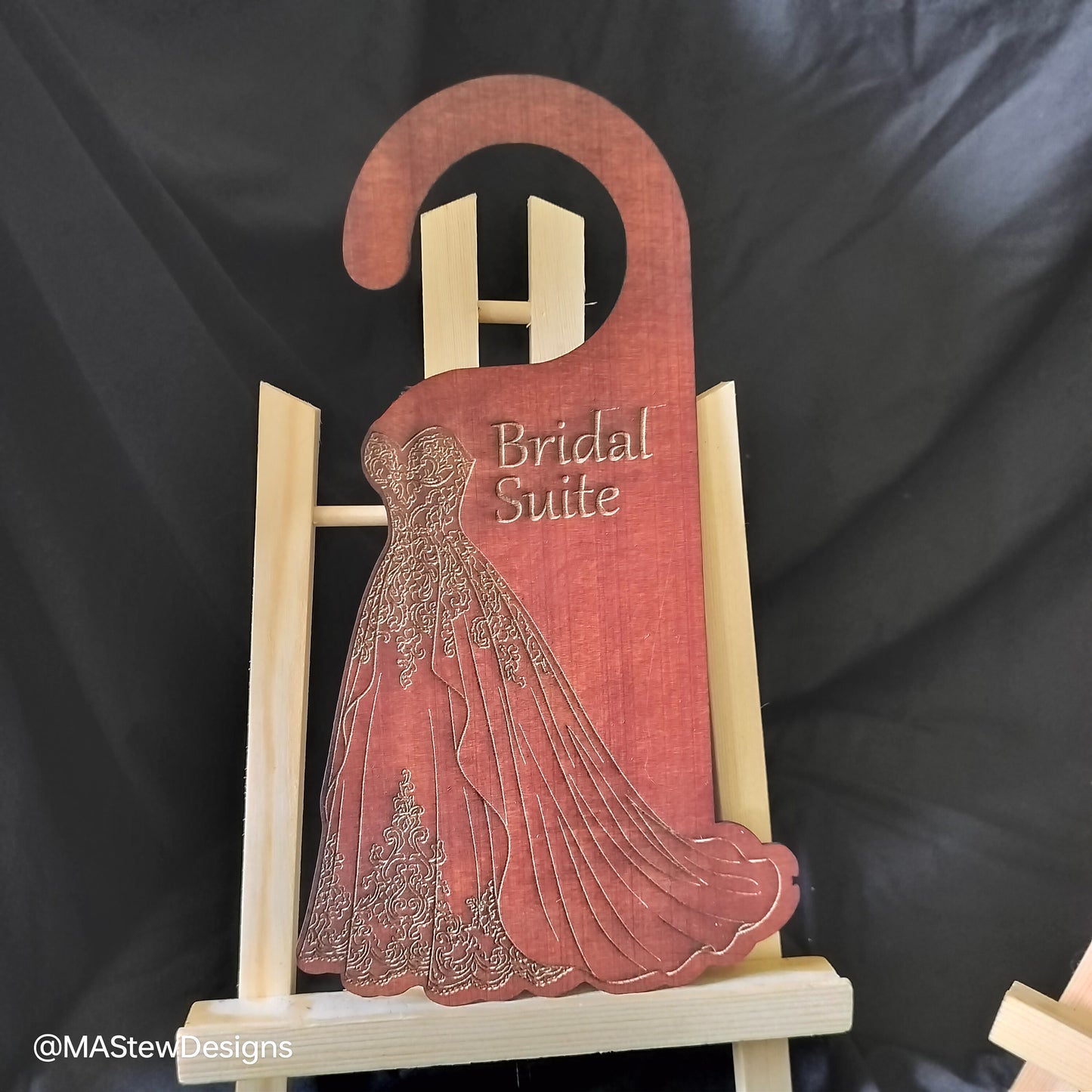 Custom Wood Door Hanger – Laser Engraved | MAStewDesigns
