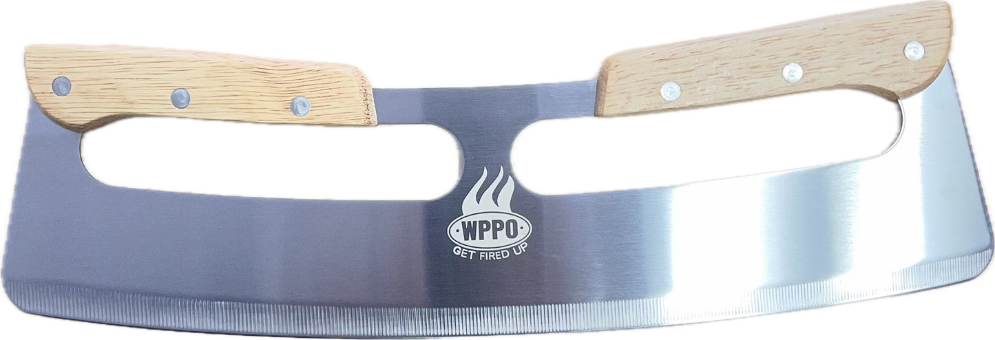 WPPO 14" Rocker Pizza Cutter with Blade Cover
