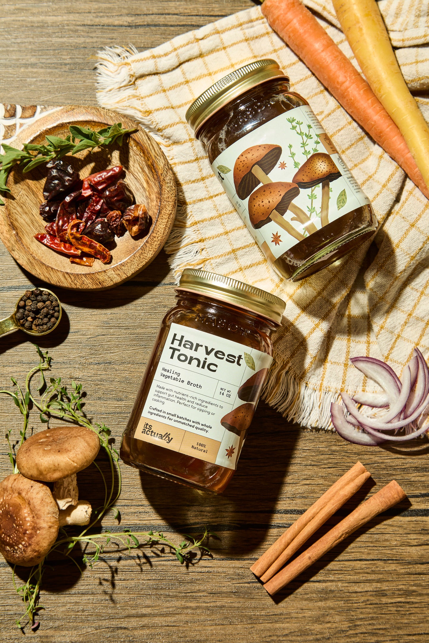 Nourishing Vegetable Broth – 14oz | Its Actually Co.