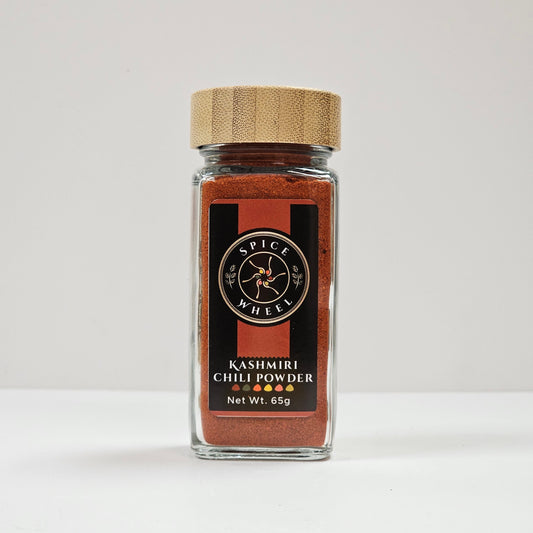 Kashmiri chili powder jar with cork lid, Net Wt. 65g