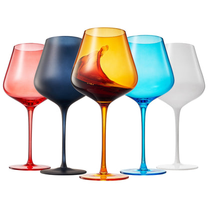 Stagioni Stemmed Wine Glassware, NYC, Set of 5