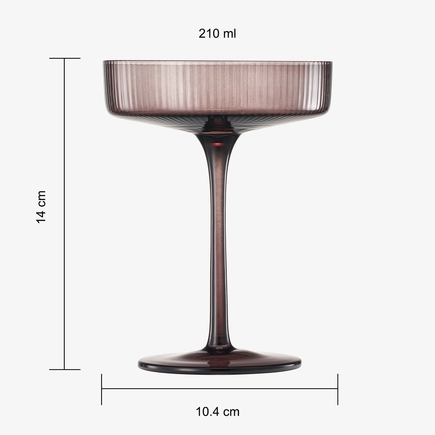 Venus Champagne Coupe Cocktail Glassware, Set of 6