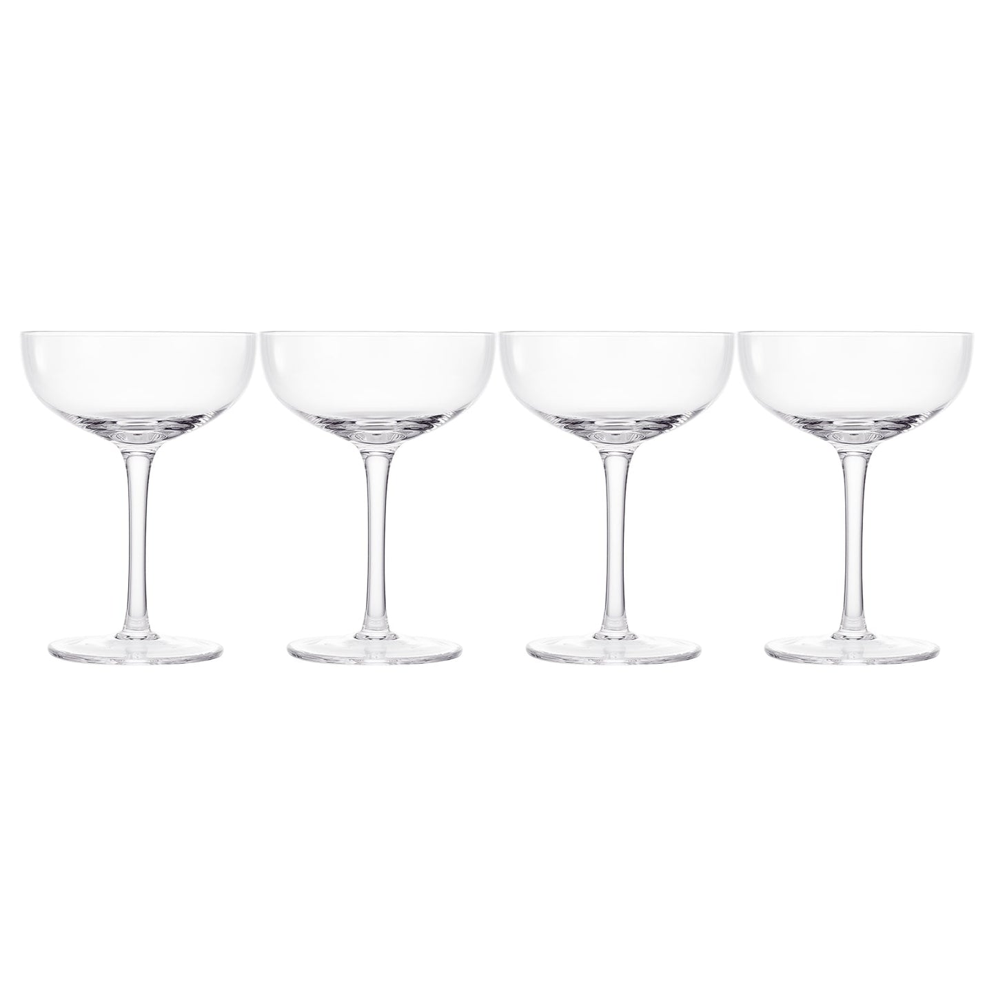 Classica Champagne Coupe Cocktail Glassware, Set of 4