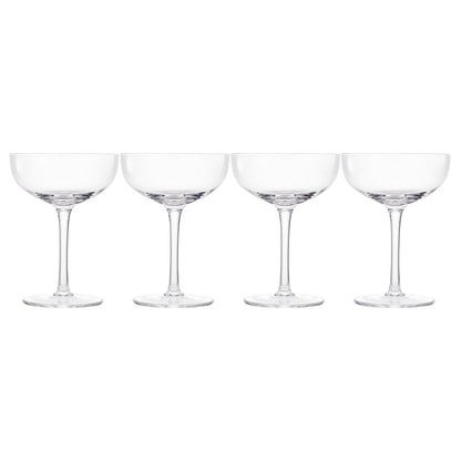 Classica Champagne Coupe Cocktail Glassware, Set of 4