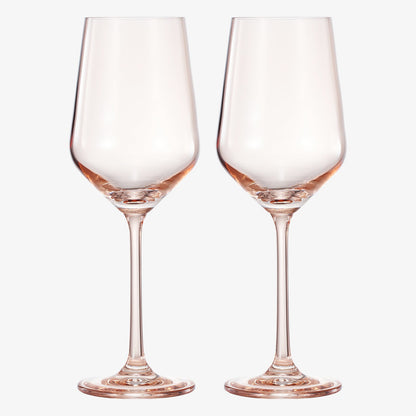 Tonal Stemmed Wine Glassware, Tan, Set of 2