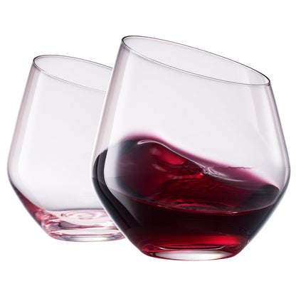 Colosseum Stemmed Wine Glassware, Set of 2