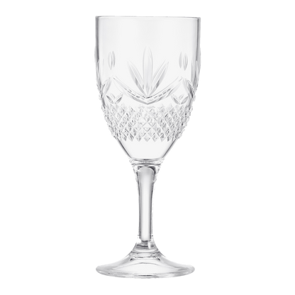 Onix Acrylic Crystal, Stemmed Wine Glassware, Set of 4