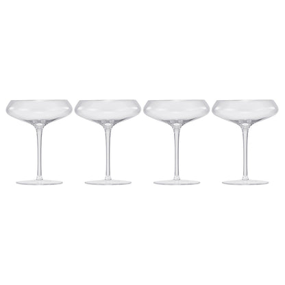 Spritz Champagne Coupe, Cocktail Glassware, Set of 4