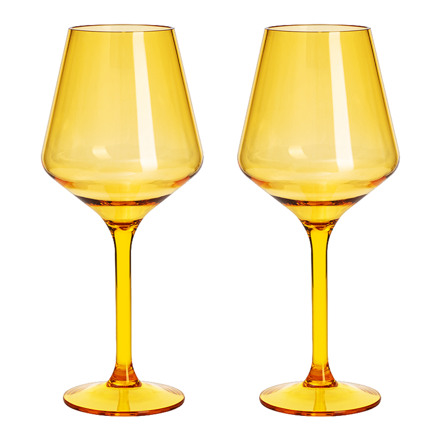 Saint Tropez Acrylic Stemmed Wine Glassware, Set of 2