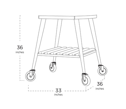 WPPO Infinity Wheeled Trolley – For Infinity 66 Pizza Oven