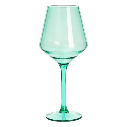 Saint Tropez Acrylic Stemmed Wine Glassware, Set of 2