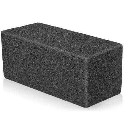 Dark gray pumice stone cleaning block for BBQ grill grates and griddles