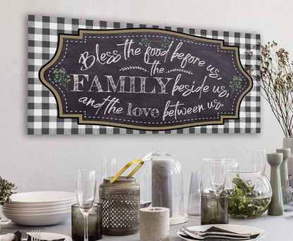 Bless The Food Before Us - Canvas