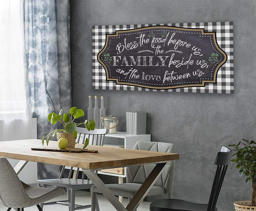 Bless The Food Before Us - Canvas