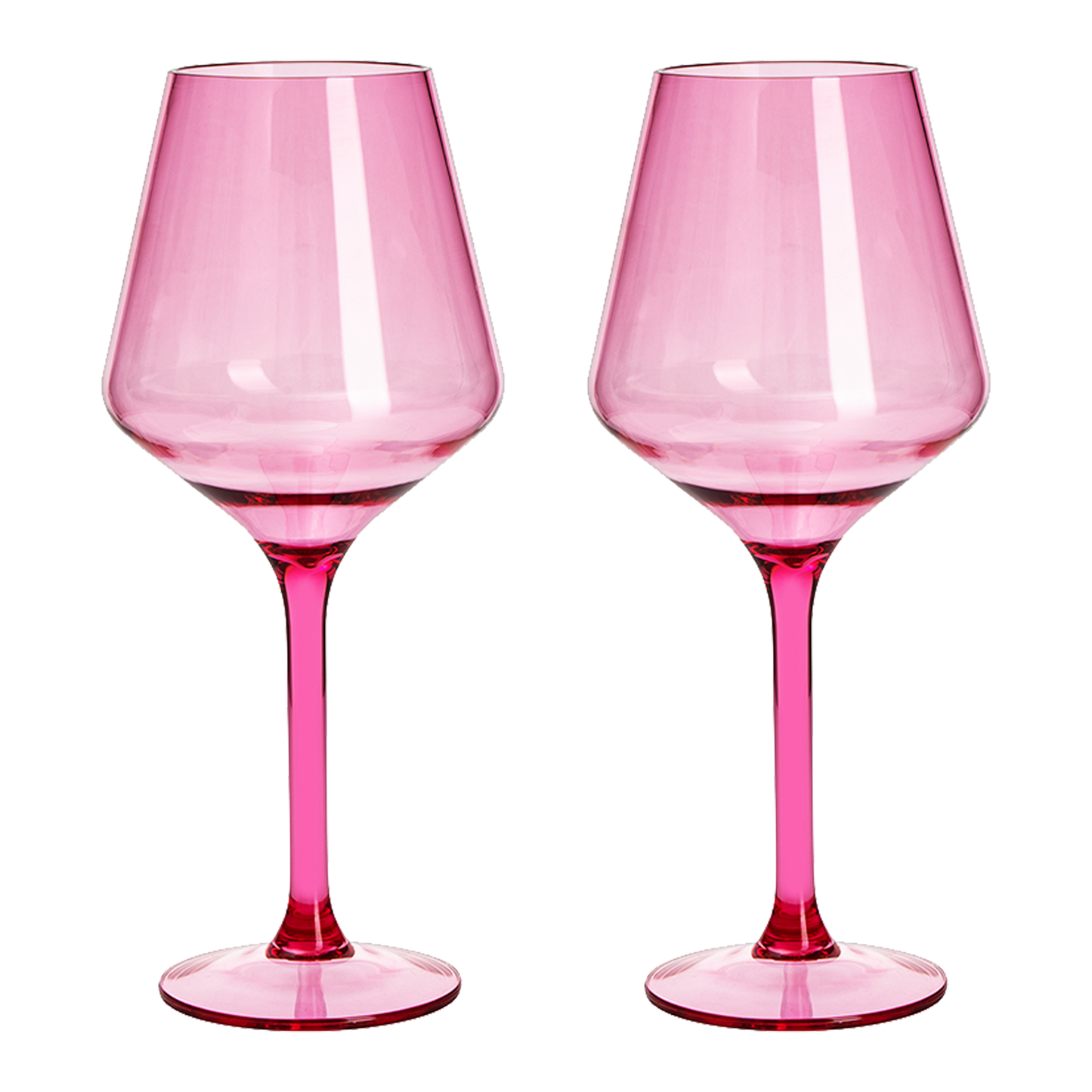Saint Tropez Acrylic Stemmed Wine Glassware, Set of 2