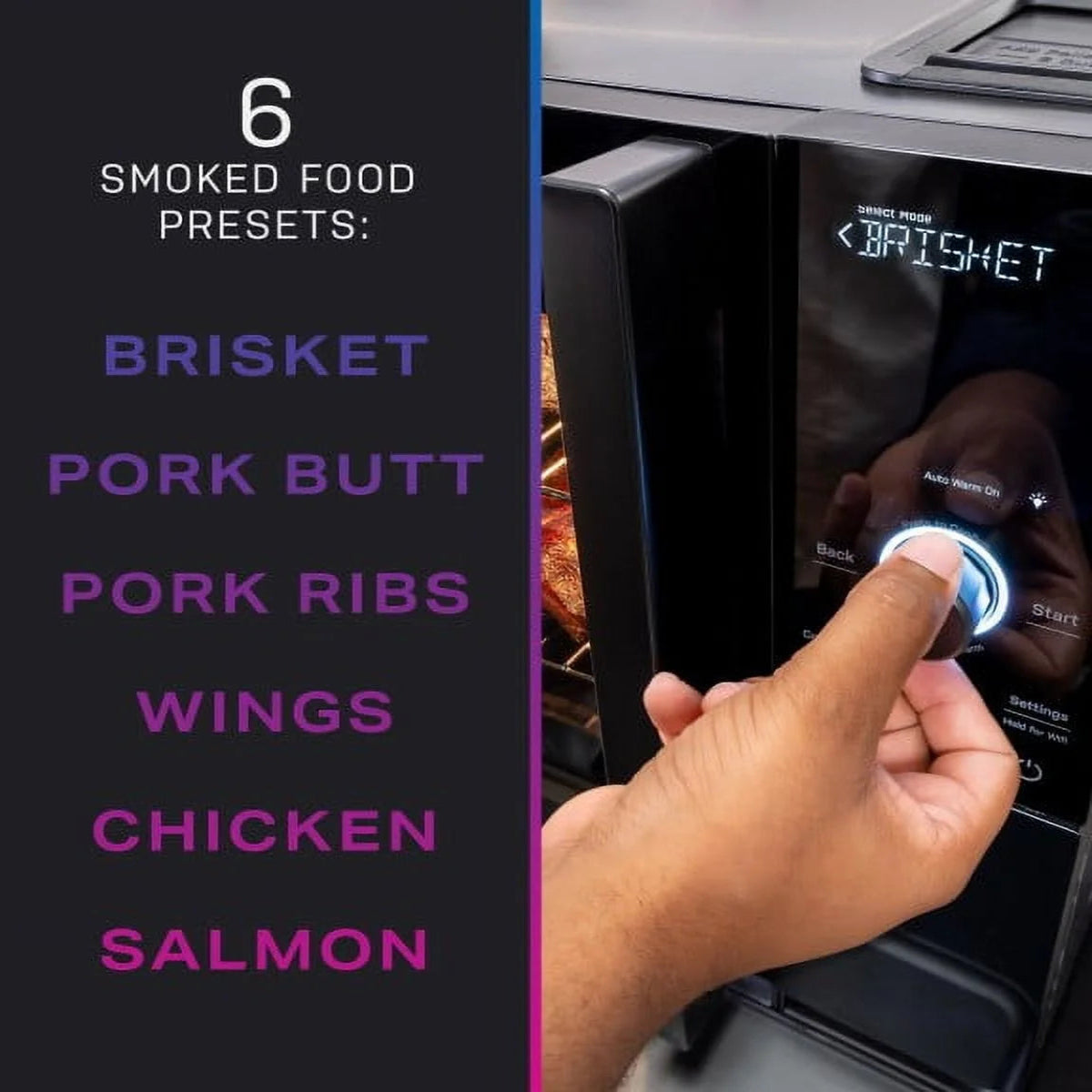 Profile Wood Pellet Food Smoker with Active Smoke Filtration
