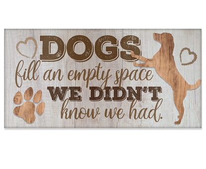 Dogs Fill An Empty Space - Canvas