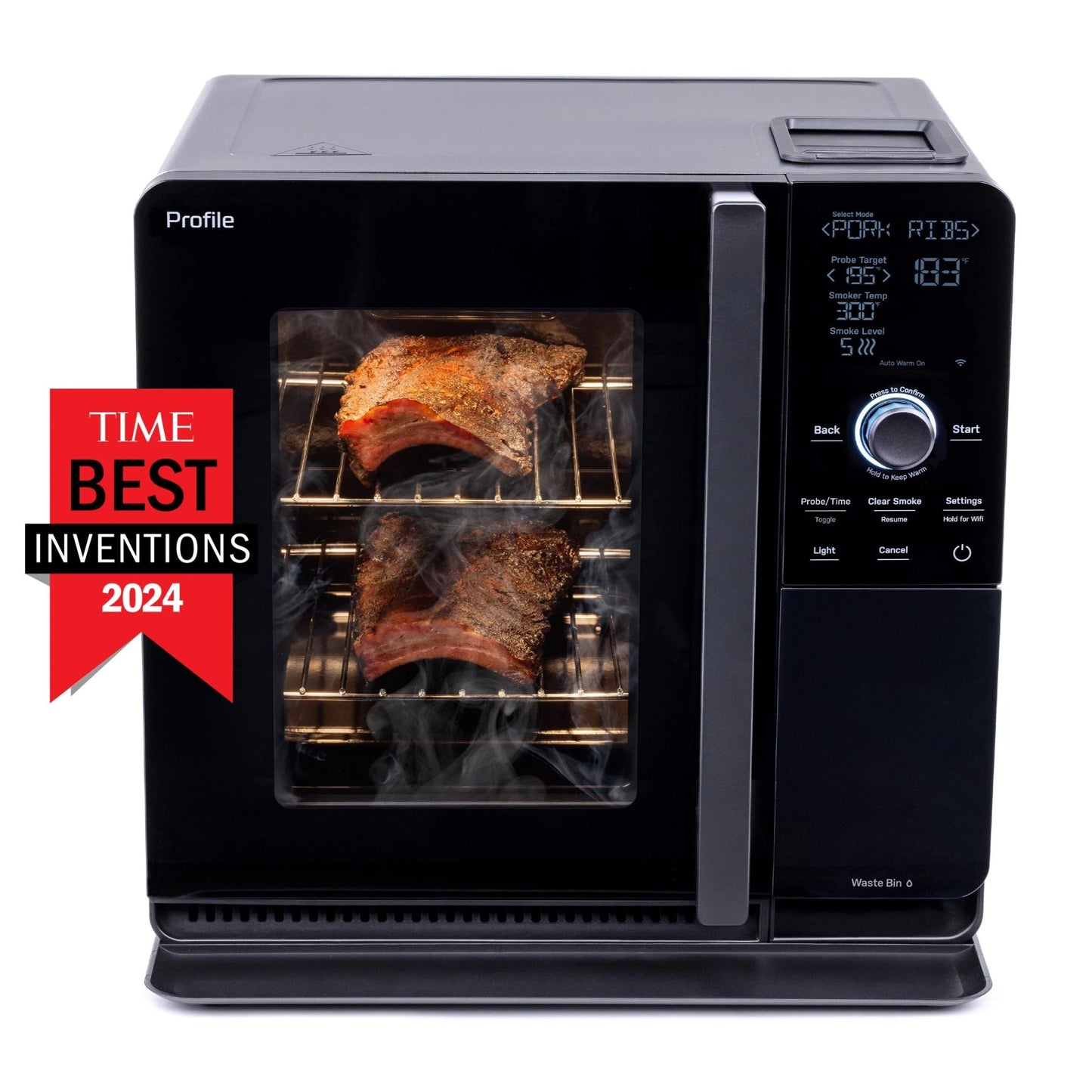 Profile Wood Pellet Food Smoker with Active Smoke Filtration