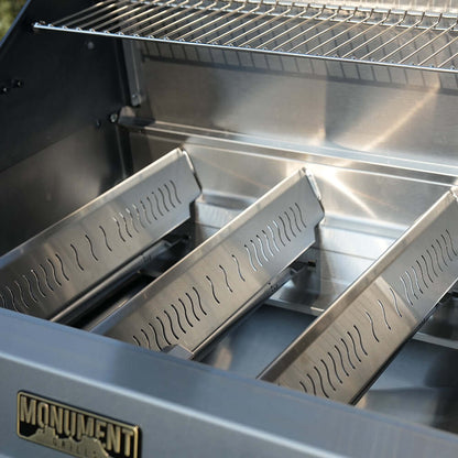 Monument Grills Eminence 405 – ClearView® Smart Stainless Gas Grill with Bluetooth