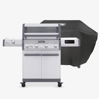 Monument Grills Eminence 405 – ClearView® Smart Stainless Gas Grill with Bluetooth