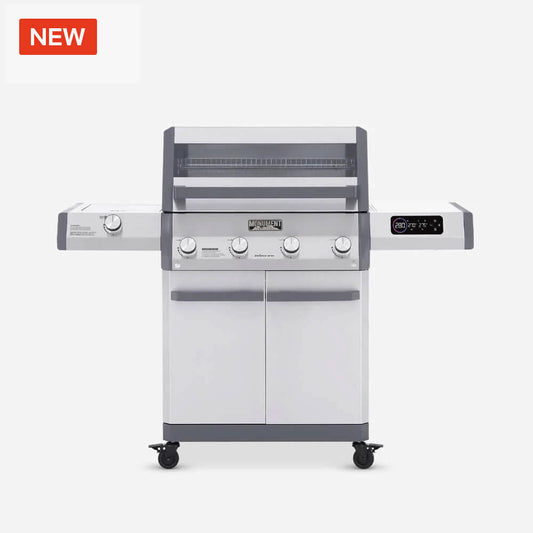 Monument Grills Eminence 405 – ClearView® Smart Stainless Gas Grill with Bluetooth